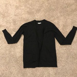 Solid Open Front Cardigan